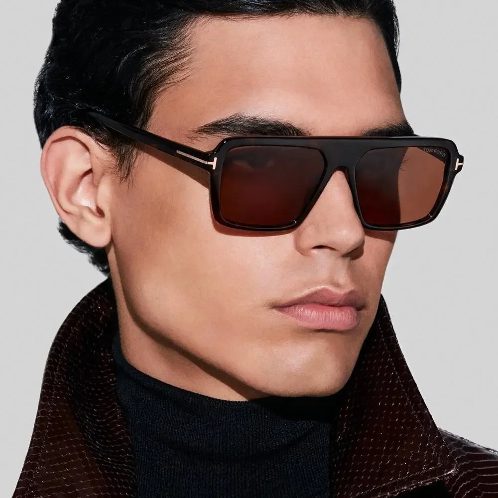 New, TOM FORD Vincent Sunglasses TF1176 53N Authentic
